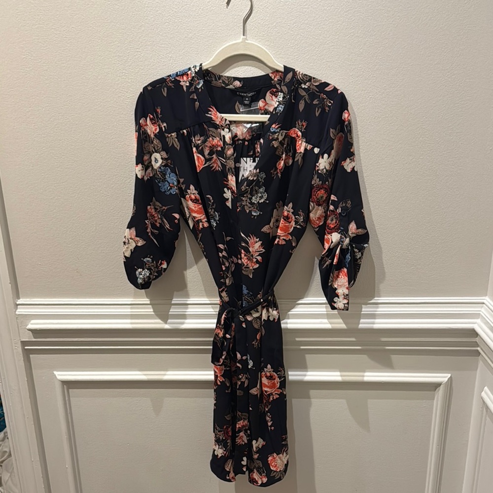 Floral Navy Dress